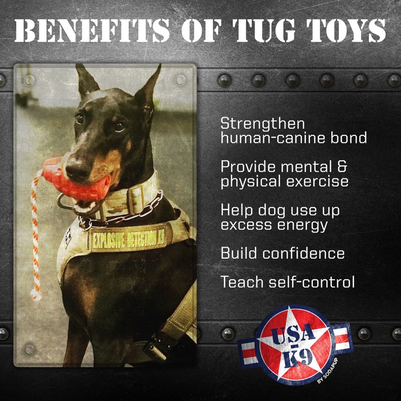 SodaPup USA-K9 Grenade â€“ Durable Dog Tug Toy, Chew Toy & Treat Dispenser Made in USA from Non-Toxic, Pet-Safe, Food Safe Natural Rubber Material for Mental & Physical Stimulation, Bonding, & More - Image 4